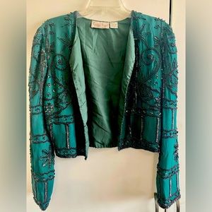 Women’s vintage Laurence Kazar beaded jacket
